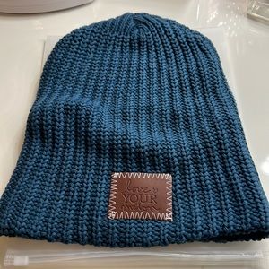 Love your melon slouchy knit hat teal